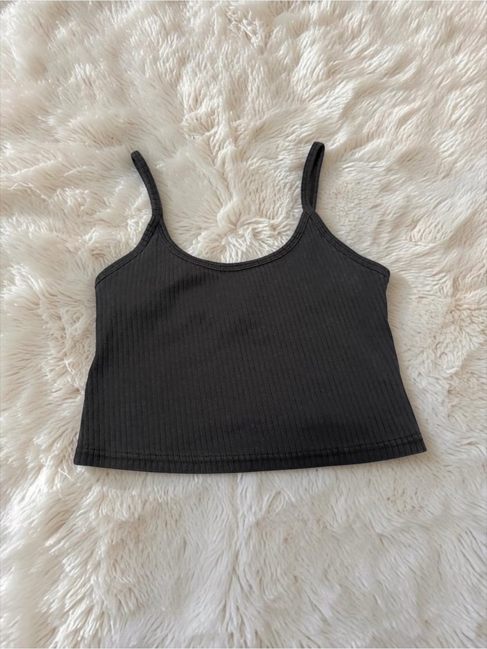 Topshop Ribbed Cropped Cami